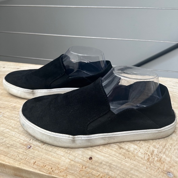 Steve Madden fayna black suede slip on low top sneaker casual athleisure rare 9 - Picture 4 of 8